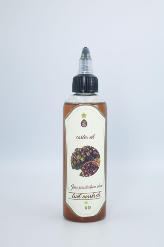 Haitian Black Castor Oil (Lwil Maskriti) – 100% Pure, Cold-Pressed, Unrefined – Promotes Hair Growth, Moisturizes Skin, Strengthens Nails, Aids Digestion – 4 fl oz